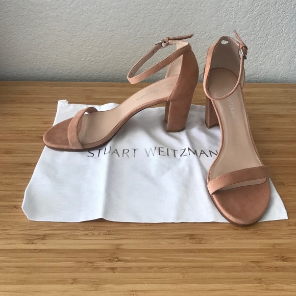 Stuart Weitzman Ankle Strap Sandal Nude Pink - Picture 2 of 12